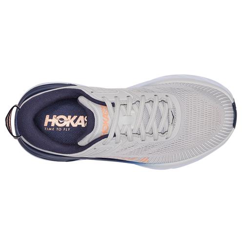 Hoka One One Bondi 7 Women's Wide D Lunar Rock, Black Iris 1110531 LRBI