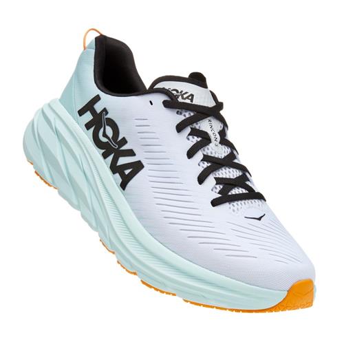 Hoka One One Rincon 3 Men s White Blue Glass 1119395 WBGL