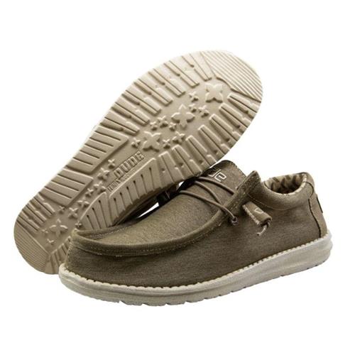 Hey Dude Wally Stretch Mens Tobacco 110381521