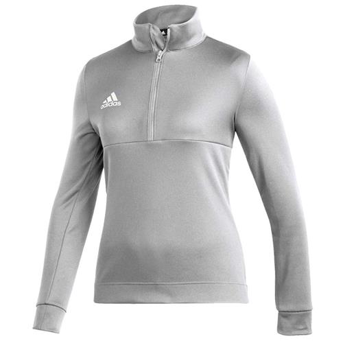 Adidas Team Issue Women's Grey 1/4 Zip Pullover FT3335