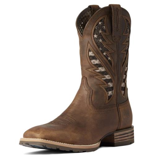 Ariat Hybrid VentTEK Western Boot Distressed Brown 10038340