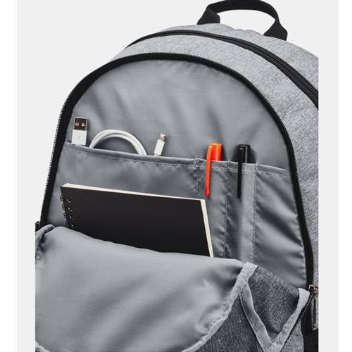 Under Armour - Backpack Hustle Sport, Unisex, Pitch Gray Medium Heather-Black