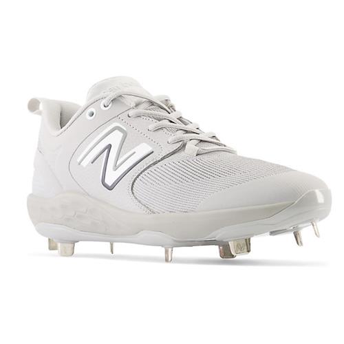 New Balance Baseball Low Cut Metal Cleat 3000v6 Grey with White L3000TG6