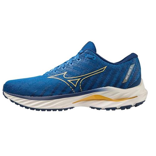 Mizuno Wave Inspire 19 Men s Running Shoe Snorkel Blue Pale Marigold 411395.SK2B