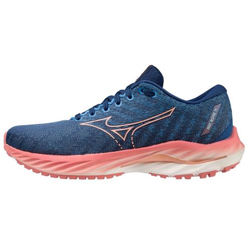 Mizuno Wave Inspire 19 Women's Running Blue Quartz - Peach Bud 411398.BQ22