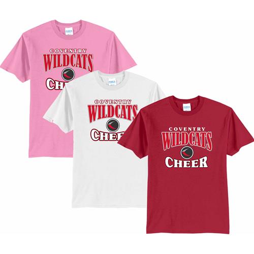 Coventry Wildcats Cheerleading 2023 S Port & Company Core Blend Tee PC55CWC23