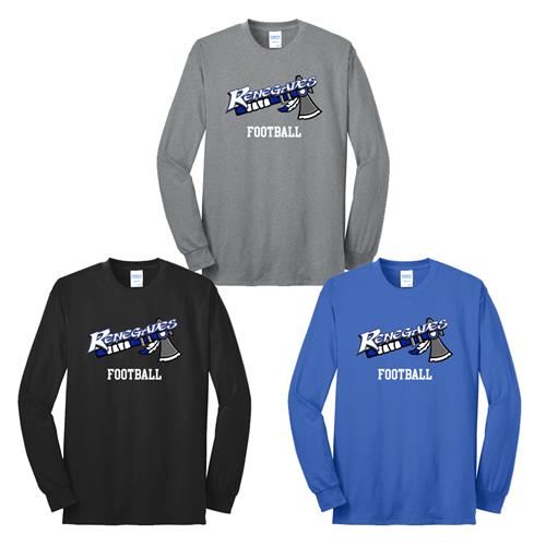 Middle River Renegades 2023 S Port & Company Youth and Adult Long Sleeve Core Cotton Tee PC55LSMRR23
