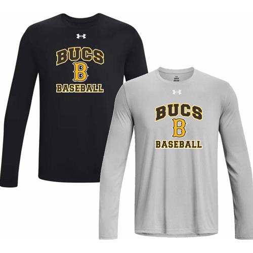 Bucs Baseball 2023 S Under Armour Team Tech Tee Long Sleeve 1376843IBB23