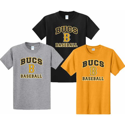 Bucs Baseball 2023 S Port & Company® Short Sleeve Essential Tee PC61IBB23
