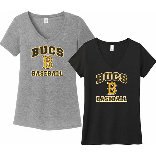 Bucs Baseball 2023 S District Made Ladies Perfect Tri V-Neck Tee DM1350LIBB23