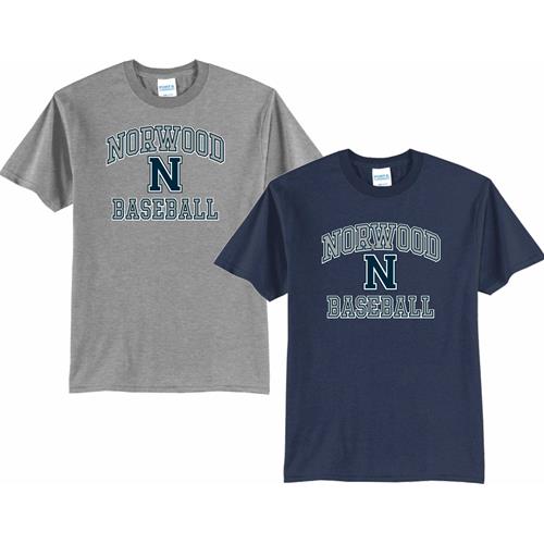 Norwood Baseball 2023 S Port & Company® Short Sleeve Essential Tee PC61NB23