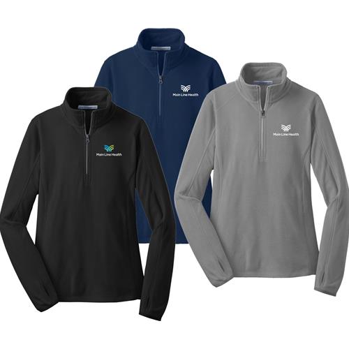 Main Line Health Heart Walk 2023 E Port Authority Womens Microfleece Half-Zip Jacket L224MLHW23