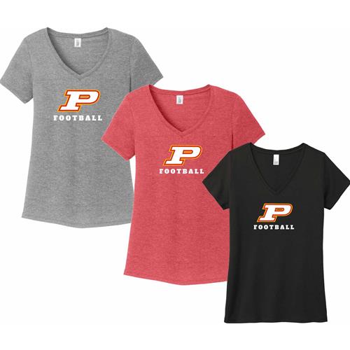 Penncrest Football Fall 2023 S District Made Ladies Perfect Tri V-Neck Tee DM1350LPFF23