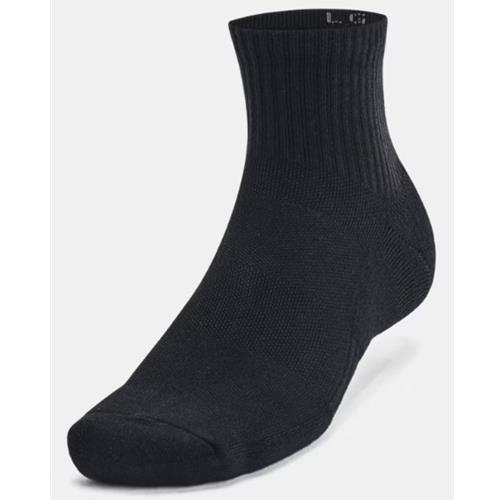 Under Armour Training Black Cotton 6-Pack Quarter 1386318-001