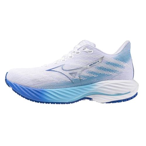 Mizuno Mizuno Wave Rider 28 Women's Wide D White-Mugen Blue