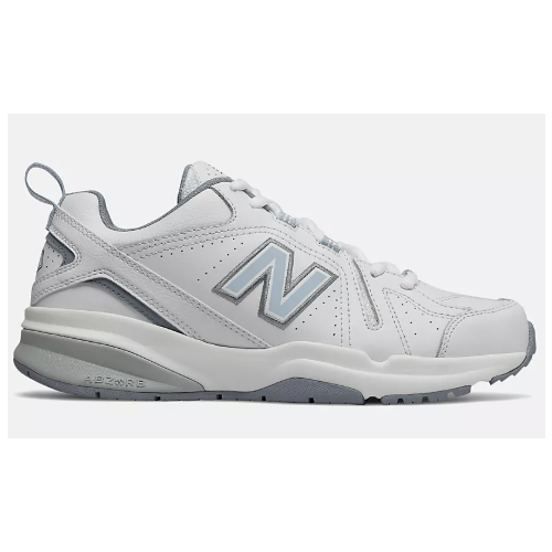 New Balance 608v5 Classic Trainer Women's White with Light Blue WX608WB5