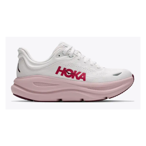 HOKA Bondi 9 Women's Wide D White, Pink Opal 1162014 WKP