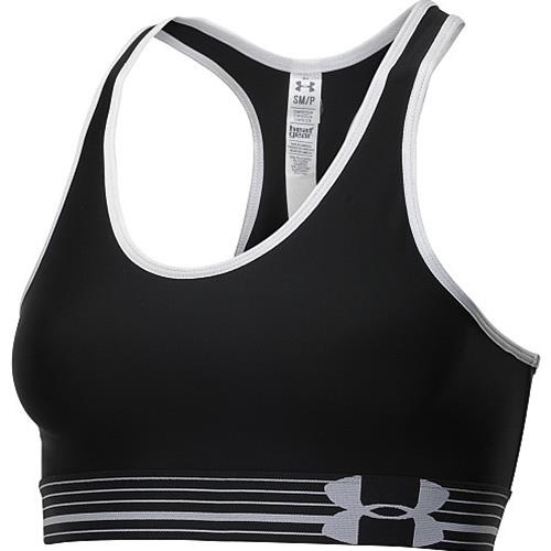 eFootwear - Under Armour HeatGear Sports Bra Black, White 1236768-008