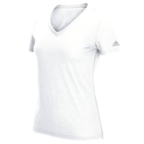 Adidas Women's Ultimate Short Sleeve V-Neck White T-Shirt 4776-013