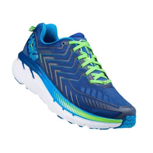 Hoka One One Clifton 4 Men's True Blue, Jasmine Green 1016723 TBJGR