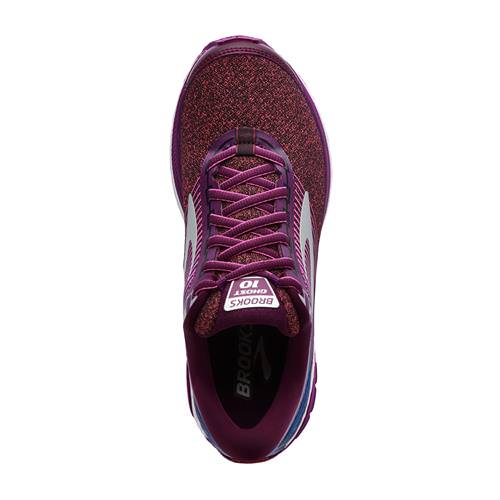 brooks ghost 10 purple pink teal