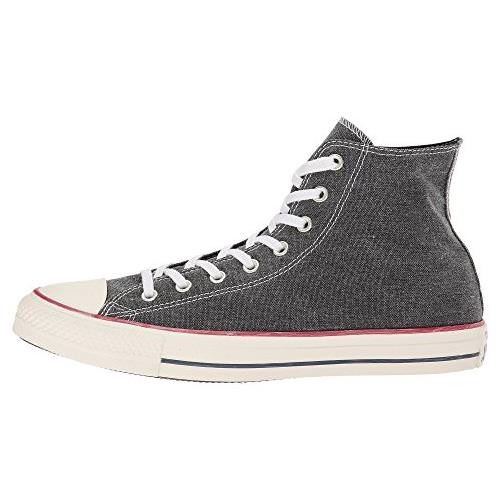 converse chuck taylor all star hi sneakers in stonewashed black