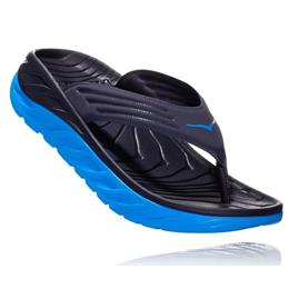 Hoka One One Ora Recovery Flip 2 Mens Ebony, Dresden Blue 1099675 EDNB