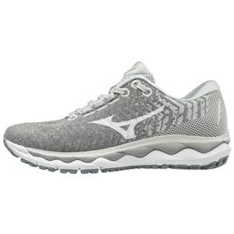 Mizuno Wave Sky Waveknit 3 Women's Wide D Running Glacier Gray, White 411109.9A00