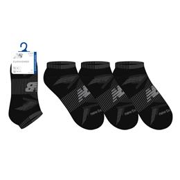 New Balance Performance Cushion No Shows Black 3-Pack LAS00823