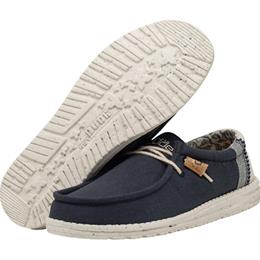 Hey Dude Wally Linen Men's Natural Navy 110792568
