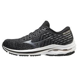 Mizuno Wave Inspire 17 Waveknit Women's Running Shoe Black-Platinum, Gold 411311.907A