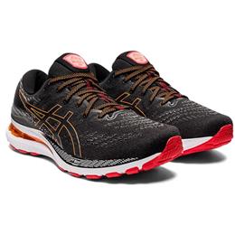 Asics Gel Kayano 28 Men's Wide 4E Running Shoe Black, Clay Grey 1011B191 005