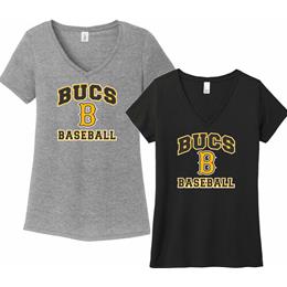 Bucs Baseball 2023 S District Made Ladies Perfect Tri V-Neck Tee DM1350LIBB23