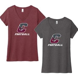 Chichester Football Fall 2023 S District Made Ladies Perfect Tri V-Neck Tee DM1350LCHIFF23