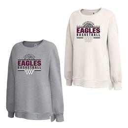 Chichester Basketball 2023 S Pennant Womens Droptail Crew Sweatshirt 5438CB23
