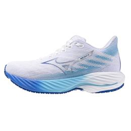 Mizuno Wave Rider 28 Women's Wide D White-Mugen Blue 411459.00UN