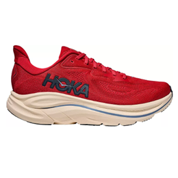 HOKA Clifton 10 Men's Wide EE Vermillion, Varsity Navy 1162032 VLLN