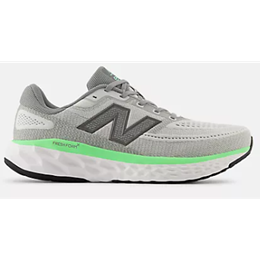 New Balance Fresh Foam X Evoz V4 Men's Wide 4E Running Grey Matter with Slate Grey and Electric Jade MEVOZLG4