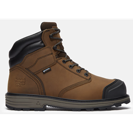 Men's TiTAN Tasker 6" Alloy-Toe Waterproof Work Boot With Toe Bumper  Light Brown Full-Grain TB0A2QSEEM81