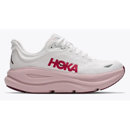 HOKA Bondi 9 Women's Wide D White, Pink Opal 1162014 WKP