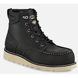 Irish Setter, Pipestone 6 Inch Safety Toe 2E Width in Black Leather 84634