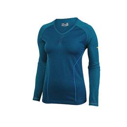 Mizuno Breath Thermo Women's Seamless Long Sleeve Shirt Blue Sapphire 421347.7N7N
