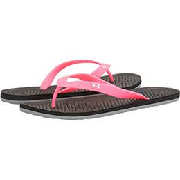 Under Armour Atlantic Dune Women's Flip-Flops in Black, Cerise 1252540-006